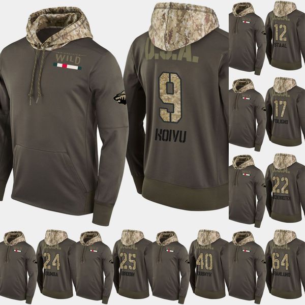 Minnesota Wild Salute To Service Hoodies 3 Charlie Coyle 9 Mikko Koivu 12 Eric Staal 17 Marcus Foligno Hockey Sweatershirt Jerseys
Minnesota Wild Salute To Service Hoodies 3 Charlie Coyle 9 Mikko Koivu 12 Eric Staal 17 Marcus Foligno Hockey Sweatershirt Jerseys
