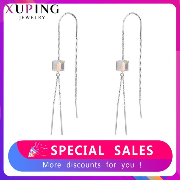 xuping jewelry romantic long drop earrings crystals from swarovski valentine's day for girl women party gifts m63-20467, Golden
xuping jewelry romantic long drop earrings crystals from swarovski valentine's day for girl women party gifts m63-20467, Golden