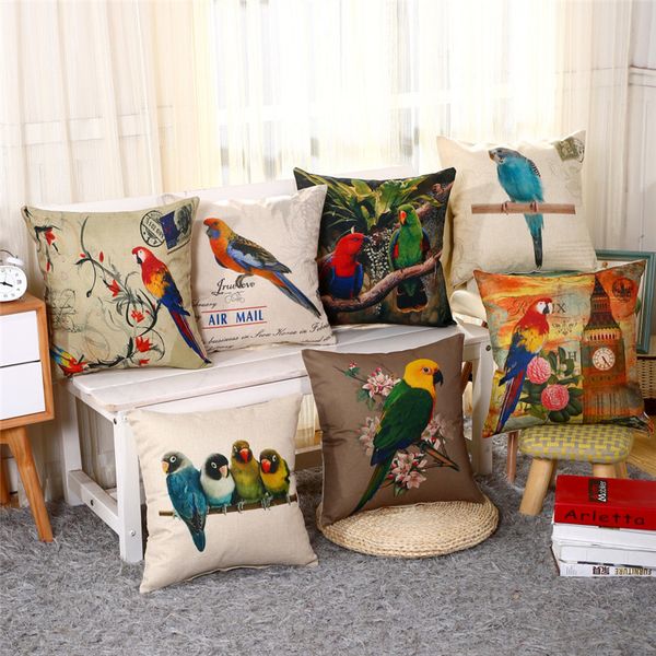 hap-deer linen cottom printed cushion for sofa car seat colour parrot housewarming gift throw pillow retro home decorative y
hap-deer linen cottom printed cushion for sofa car seat colour parrot housewarming gift throw pillow retro home decorative y