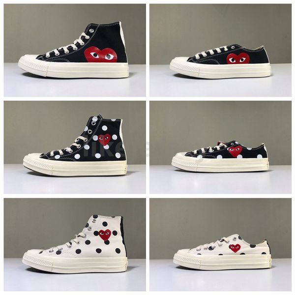 все обувь star классические skate 1970s chuck canvas играть совместно большие глаза high top dot сердце cdg play pwomen мужчины модельер кро, Black
все обувь star классические skate 1970s chuck canvas играть совместно большие глаза high top dot сердце cdg play pwomen мужчины модельер кро, Black