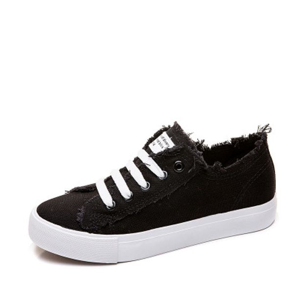 2020 spring, summer, autumn, white shoes, female hair mouth, retro flat bottom, breathable sports women's flat shoes, Black
2020 spring, summer, autumn, white shoes, female hair mouth, retro flat bottom, breathable sports women's flat shoes, Black