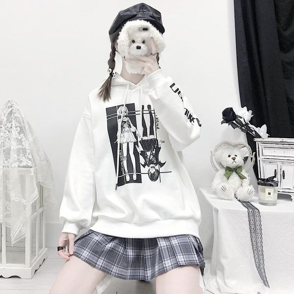 college style kawaii japanese new cartoon printing sweatshirt milky white devil angel loose long-sleeved hooded autumn and winte, Black
college style kawaii japanese new cartoon printing sweatshirt milky white devil angel loose long-sleeved hooded autumn and winte, Black