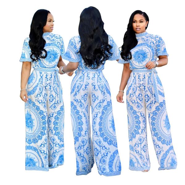 women's european and american selling fashion printing wide-legged type casual pants full length jumpsuits, Black;white
women's european and american selling fashion printing wide-legged type casual pants full length jumpsuits, Black;white
