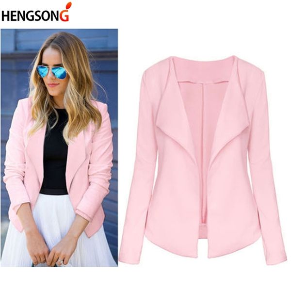 black office blazer jacket female casual slim elegant women suit coat v neck chic set cardigan top, White;black
black office blazer jacket female casual slim elegant women suit coat v neck chic set cardigan top, White;black