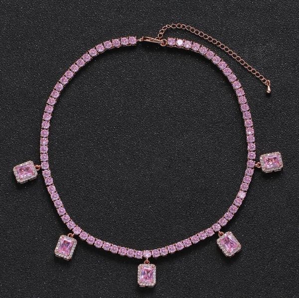 iced out 4mm 5 small square zirconium pendant single row zircon chain tennis chain micro set zircon necklace for women, Silver
iced out 4mm 5 small square zirconium pendant single row zircon chain tennis chain micro set zircon necklace for women, Silver