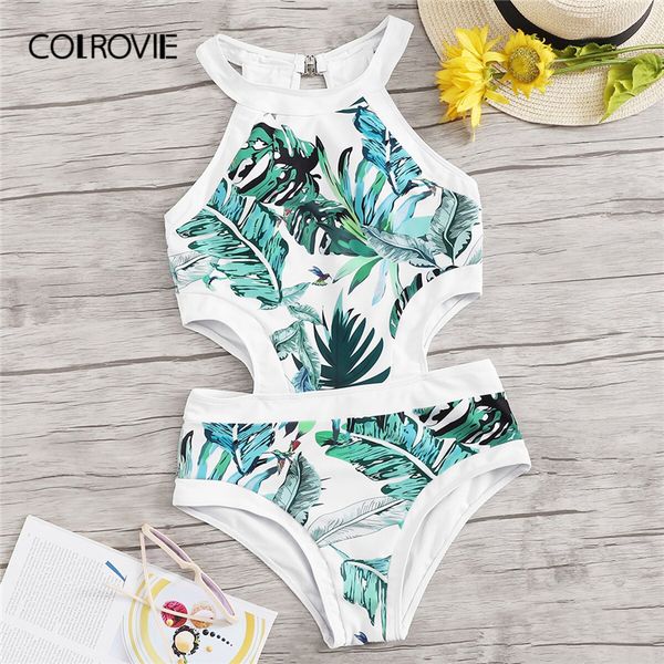 colrovie random jungle leaf cut out one piece swimwear women bikinis 2019 summer binding boho swimsuit beach bathing suit, White;black
colrovie random jungle leaf cut out one piece swimwear women bikinis 2019 summer binding boho swimsuit beach bathing suit, White;black