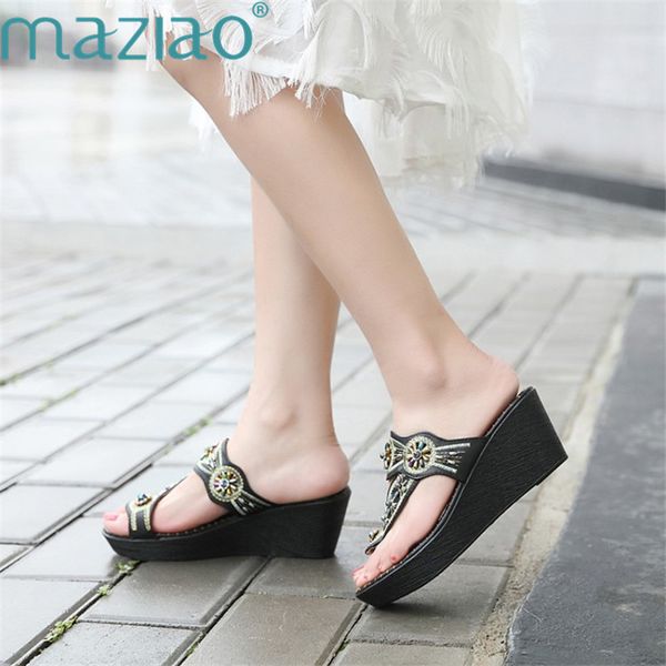 slippers women waterproof platform comfortable rubber high heel wedge shoes woman sandalie maziao, Black
slippers women waterproof platform comfortable rubber high heel wedge shoes woman sandalie maziao, Black