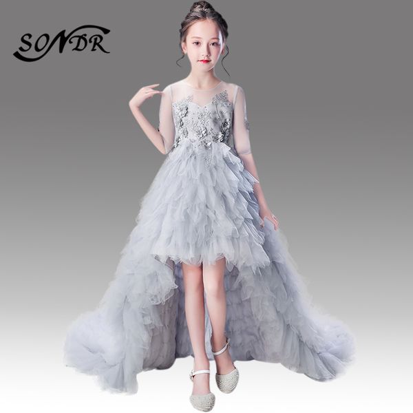 high low length flower girl dress ht105 o-neck beading communion dresses appliques ruched girls elegant pageant ball gowns, Red;yellow
high low length flower girl dress ht105 o-neck beading communion dresses appliques ruched girls elegant pageant ball gowns, Red;yellow