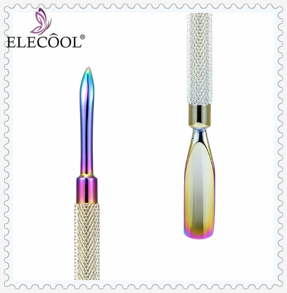 elecool 1pc double head stainless steel colorful cuticle nail pusher spoon remover manicure pedicure care tool nail spatula
elecool 1pc double head stainless steel colorful cuticle nail pusher spoon remover manicure pedicure care tool nail spatula