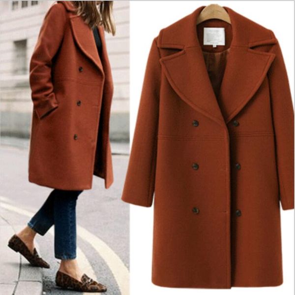 womens red winter lapel wool coat jacket loose plus overcoat outwear long sleeve warm woolen coat s to coat, Black
womens red winter lapel wool coat jacket loose plus overcoat outwear long sleeve warm woolen coat s to coat, Black
