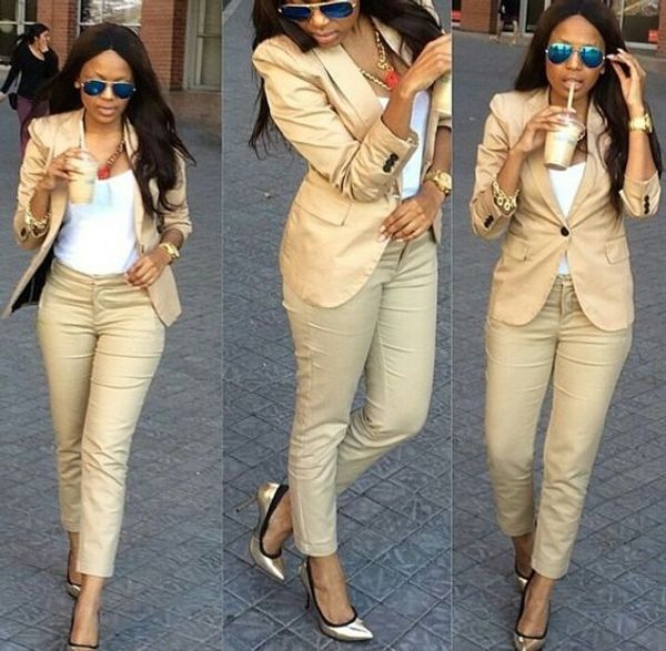 khaki pant suits casual office uniform women business suits formal female work wear 2 piece set ladies trouser suit custom w157, White;black
khaki pant suits casual office uniform women business suits formal female work wear 2 piece set ladies trouser suit custom w157, White;black