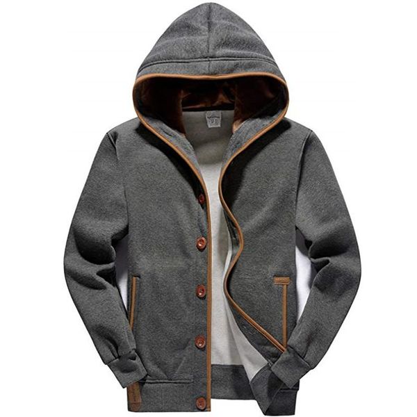 men's fleece hoodie button-up jacket hooded sweatshirt fashion male casual winter slim fit jacket new trend kc-6052, Black;brown
men's fleece hoodie button-up jacket hooded sweatshirt fashion male casual winter slim fit jacket new trend kc-6052, Black;brown