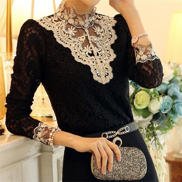 spring autumn 2019 lace crochet embroidery women shirts beading elegant flora ladies blousa female slim shirt w463, White
spring autumn 2019 lace crochet embroidery women shirts beading elegant flora ladies blousa female slim shirt w463, White