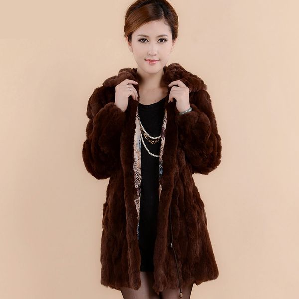 2018 new arrival fashion fur coats women long rex fur winter coat outerwear with hooded, Black
2018 new arrival fashion fur coats women long rex fur winter coat outerwear with hooded, Black