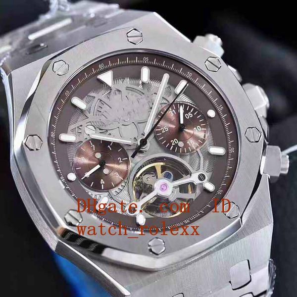 4 style mens wristwatches offshore tourbillon stainless steel asia transparent mechanical automatic movement mens watches, Slivery;brown
4 style mens wristwatches offshore tourbillon stainless steel asia transparent mechanical automatic movement mens watches, Slivery;brown