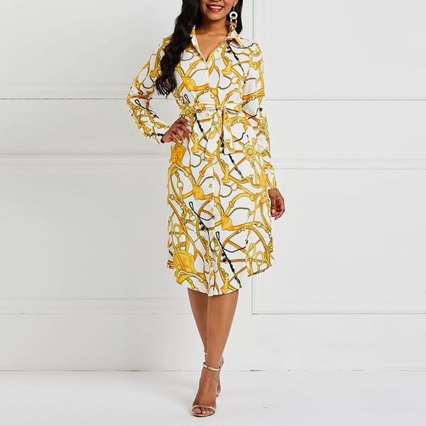trend print office dress women plus size casual street spring african fashion yellow elegant long sleeve shirt dresses female, Black;gray
trend print office dress women plus size casual street spring african fashion yellow elegant long sleeve shirt dresses female, Black;gray