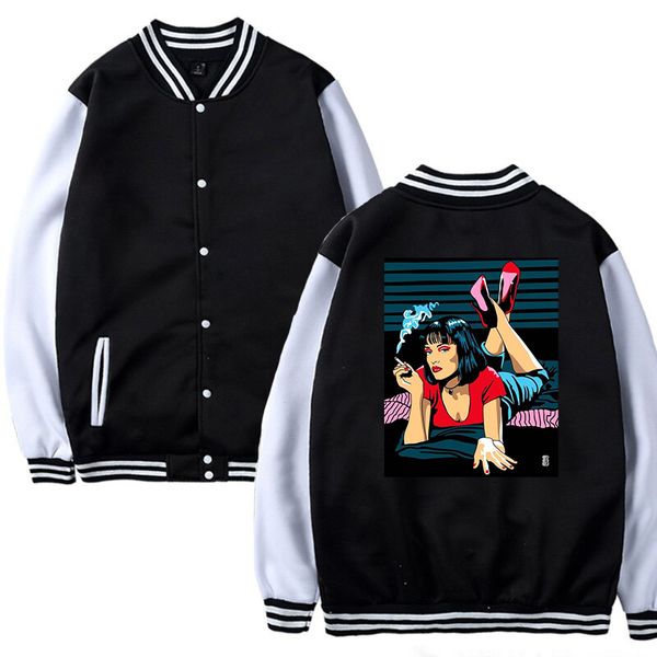boy/girl cartoon baseball uniform pulp fiction jackets for women/men autumn harajuku sportswear cotton o neck baseball jacket, Black;brown
boy/girl cartoon baseball uniform pulp fiction jackets for women/men autumn harajuku sportswear cotton o neck baseball jacket, Black;brown