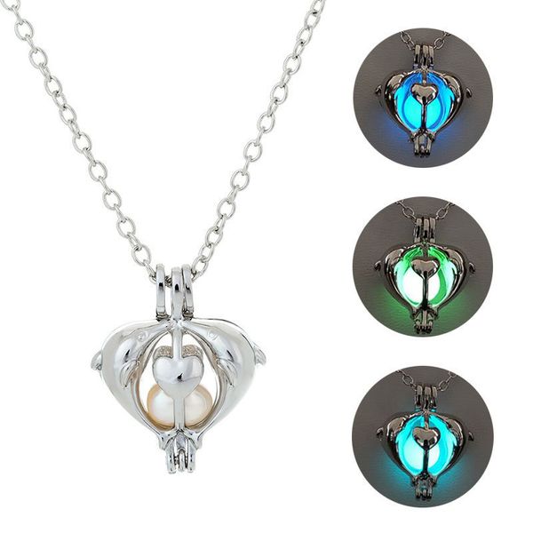 noctilucent pearl necklace love dolphin diy pendeloque cut novel ornaments, Silver
noctilucent pearl necklace love dolphin diy pendeloque cut novel ornaments, Silver