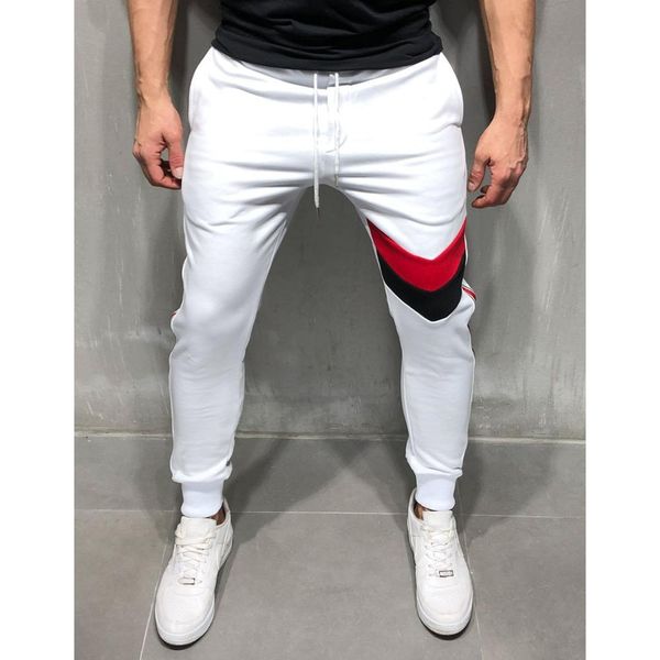 2019 new spring and summer fashion men's sports casual trousers stitching feet running training pants hip hop trend brand, Black
2019 new spring and summer fashion men's sports casual trousers stitching feet running training pants hip hop trend brand, Black
