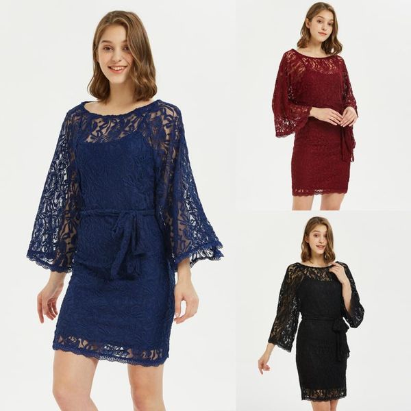 casual dresses 2021 women hollow out lace long sleeve round neck knee-length dress hook flower lady solid elegant, Black;gray
casual dresses 2021 women hollow out lace long sleeve round neck knee-length dress hook flower lady solid elegant, Black;gray