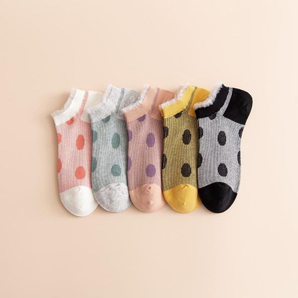 2020 boat socks spring and summer women's socks combed cotton college wind shallow mouth thin section japanese dot, Black;white
2020 boat socks spring and summer women's socks combed cotton college wind shallow mouth thin section japanese dot, Black;white
