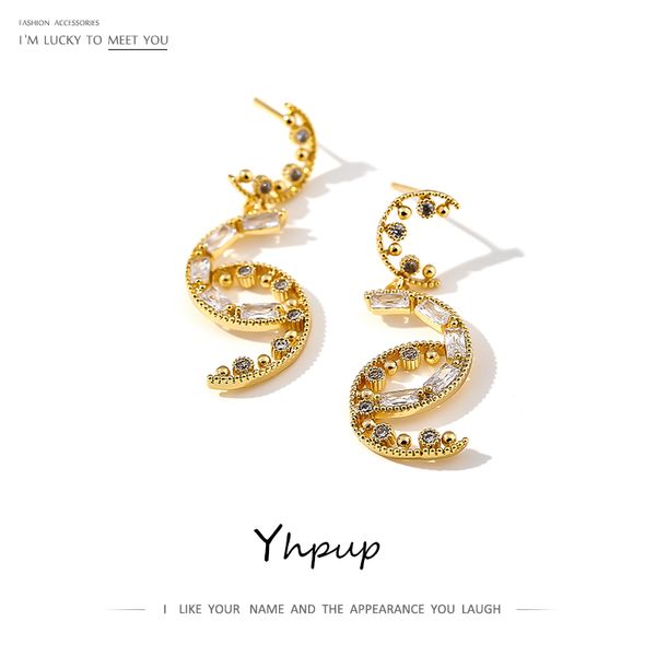 yhpup dangle earrings korean minimalist irregular geometric earrings gold zirconia s925 post for women party jewelry gift new, Silver
yhpup dangle earrings korean minimalist irregular geometric earrings gold zirconia s925 post for women party jewelry gift new, Silver