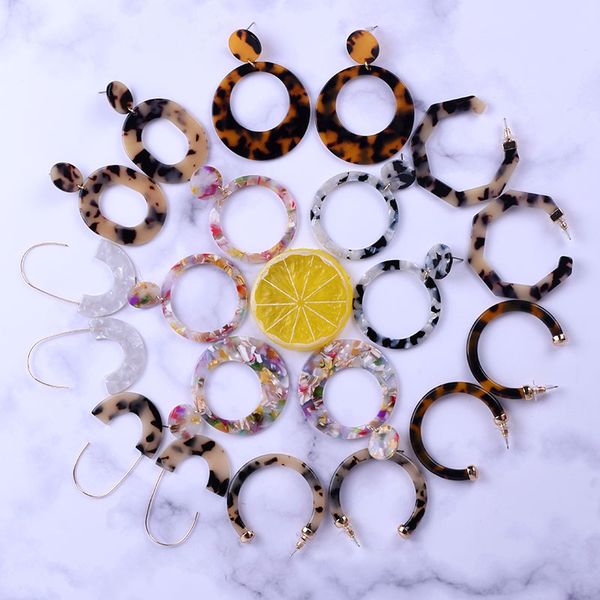 fashion 2019 acrylic hoop earrings for women big circle acetate resin geometric statement hoops fashion jewelry gift, Silver
fashion 2019 acrylic hoop earrings for women big circle acetate resin geometric statement hoops fashion jewelry gift, Silver
