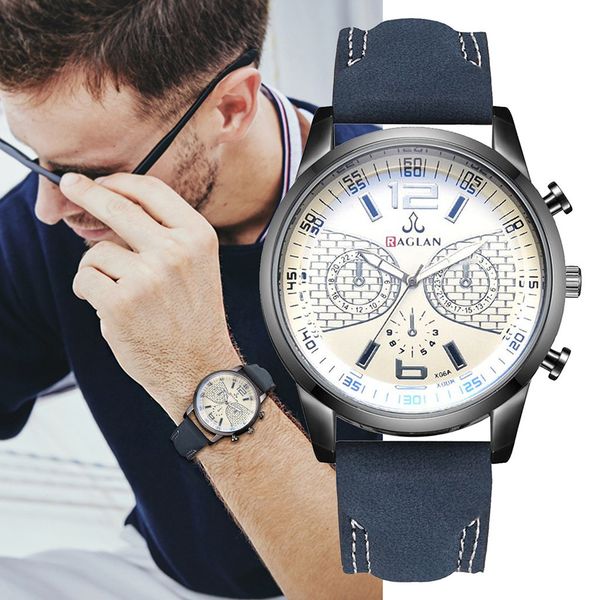 raglan men wristwatch fashion quartz leather blu ray glass watches man watch mens creative relogio masculino, Slivery;brown
raglan men wristwatch fashion quartz leather blu ray glass watches man watch mens creative relogio masculino, Slivery;brown