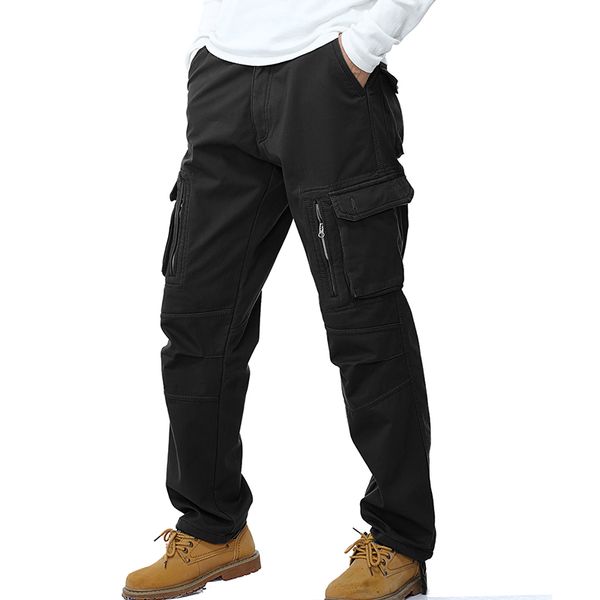 2017 winter thick men cargo pants warm baggy cotton trousers for men's pants tactical army green khaki size 28-40, Black
2017 winter thick men cargo pants warm baggy cotton trousers for men's pants tactical army green khaki size 28-40, Black