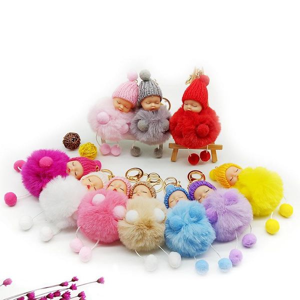 10 pcs/lot sleeping baby doll keychain foot doll pompom fake rabbit fur ball key chain car keyring women key holder bag charm, Slivery;golden
10 pcs/lot sleeping baby doll keychain foot doll pompom fake rabbit fur ball key chain car keyring women key holder bag charm, Slivery;golden