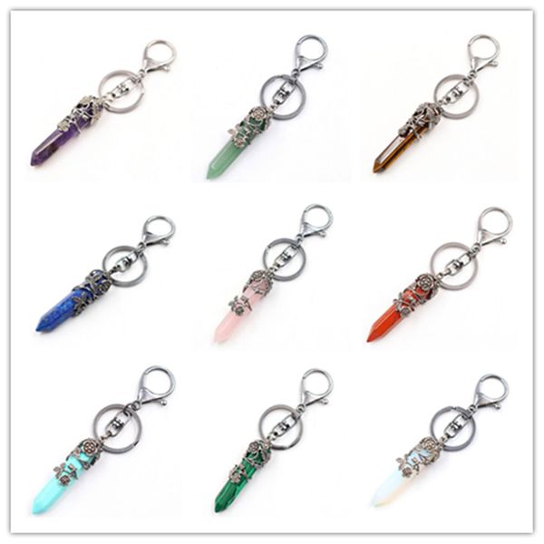 fyjs unique jewelry silver plated circle lobster clasp flower wrap many colors hexagon column quartz stone key chain
fyjs unique jewelry silver plated circle lobster clasp flower wrap many colors hexagon column quartz stone key chain