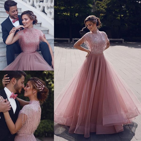 modest new arrival evening dresses high short long sleeve beading sequins formal dresses zipper floor length party gowns, Black;red
modest new arrival evening dresses high short long sleeve beading sequins formal dresses zipper floor length party gowns, Black;red