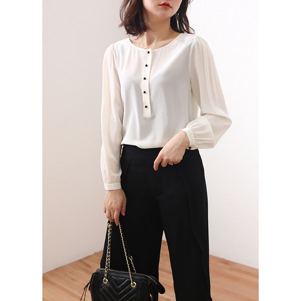 100% natural silk blouses solid color long sleeve real silk white/black blouse for women office wear shirts work blouses
100% natural silk blouses solid color long sleeve real silk white/black blouse for women office wear shirts work blouses