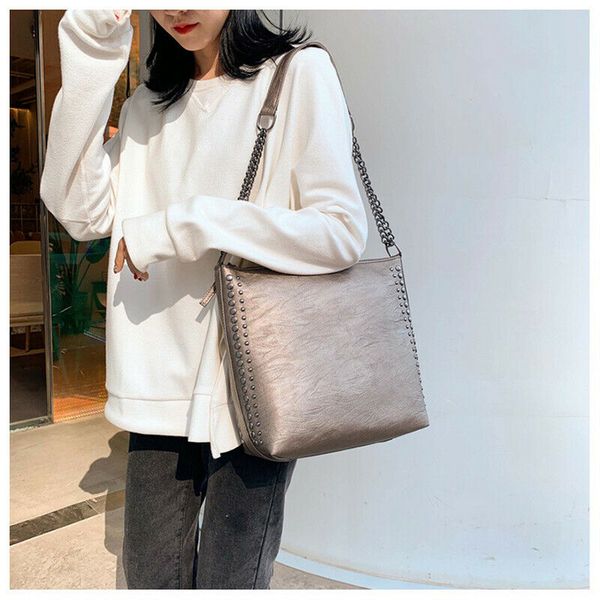 1pc 2020 women lady crossbody leather shoulder bag tote bucket handbag messenger satchel