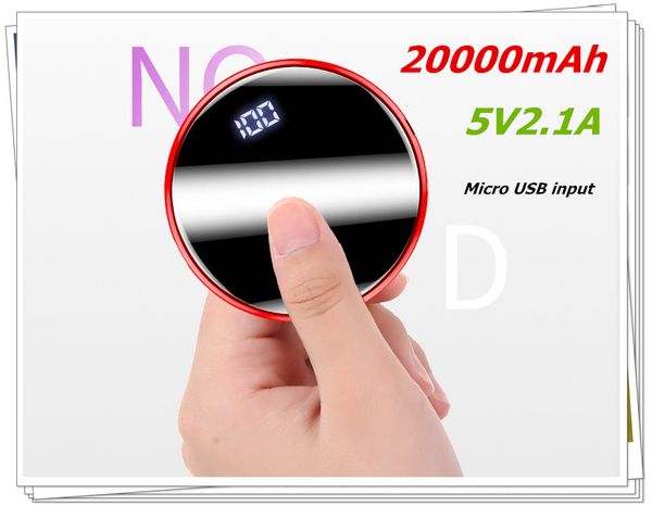 mini power bank 20000mah 5v 2.1a mirror screen poverbank external battery portable charger 20000 mah powerbank
mini power bank 20000mah 5v 2.1a mirror screen poverbank external battery portable charger 20000 mah powerbank