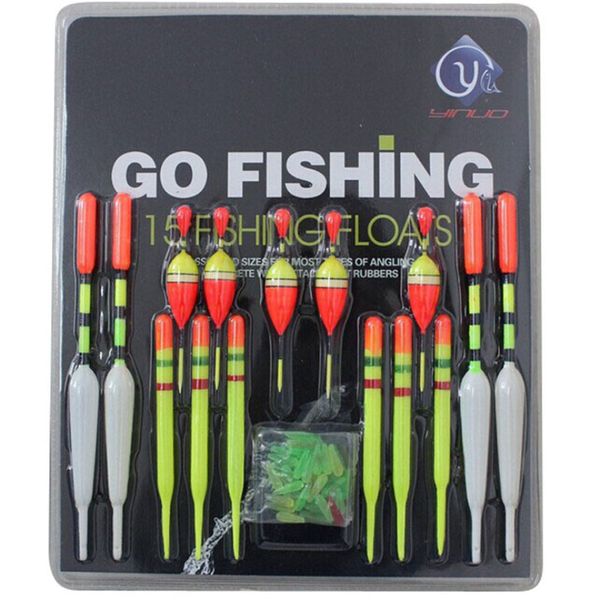15pcs assorted sizes lot long fishing lure floats bobbers slip drift tube 5 bobbers rod 6 floats tube 4 long float slips
15pcs assorted sizes lot long fishing lure floats bobbers slip drift tube 5 bobbers rod 6 floats tube 4 long float slips
