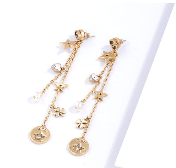 2020 popular retro star earrings 67cm super long tassel pendant jewelry european and american high-end luxury elegant gifts, Silver
2020 popular retro star earrings 67cm super long tassel pendant jewelry european and american high-end luxury elegant gifts, Silver
