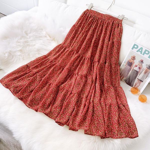 skirts ladies elegant floral skirt summer high waist layered stitching midi women boho beach v179, Black
skirts ladies elegant floral skirt summer high waist layered stitching midi women boho beach v179, Black