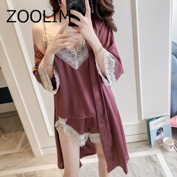 zoolim sleepwear lace women pyjamas silk pajamas for women pijama elegant sleepwear female satin pajama, Black;red
zoolim sleepwear lace women pyjamas silk pajamas for women pijama elegant sleepwear female satin pajama, Black;red