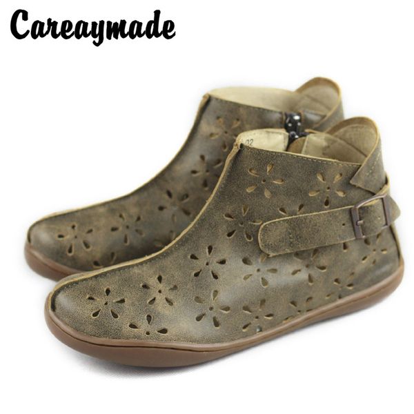 careaymade-sen female genuine leather pure handmade flat boots 2018 summer new style hollowed out leisure boots, Black
careaymade-sen female genuine leather pure handmade flat boots 2018 summer new style hollowed out leisure boots, Black