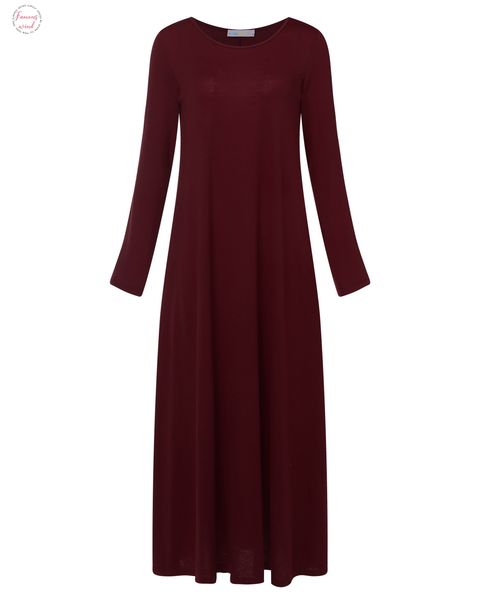 plus size women solid dress o neck long sleeve maxi long party dresses casual loose pockets bodycon dress vestidos 2019, Black;gray
plus size women solid dress o neck long sleeve maxi long party dresses casual loose pockets bodycon dress vestidos 2019, Black;gray