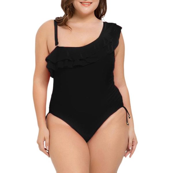 swimwear women's plus size solid color sling shoulder ruffled one-piece swimsuit women fashion wild new 6.17
swimwear women's plus size solid color sling shoulder ruffled one-piece swimsuit women fashion wild new 6.17