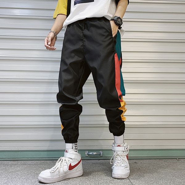 mooregood fashion elastic waist harem pant men streetwear man splice jogger pants ankle length trousers pantalones tacticos para, Black
mooregood fashion elastic waist harem pant men streetwear man splice jogger pants ankle length trousers pantalones tacticos para, Black
