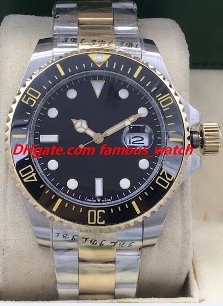 Luxury Watch Mens Crown 116613 2Tone 18K Yellow Gold/Steel 43mm BlACK Ceramic Watch *MINT* Automatic Fashion Men's Watches Wristwatch
Luxury Watch Mens Crown 116613 2Tone 18K Yellow Gold/Steel 43mm BlACK Ceramic Watch *MINT* Automatic Fashion Men's Watches Wristwatch