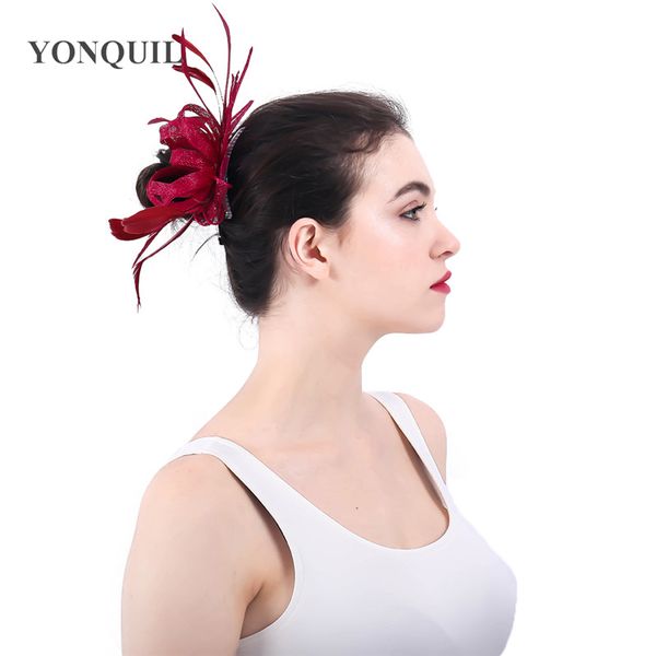 2018 new arrival marron sinamay loops hair hats fascinators accessories with hair combs wedding women headwear cocktail hats
2018 new arrival marron sinamay loops hair hats fascinators accessories with hair combs wedding women headwear cocktail hats
