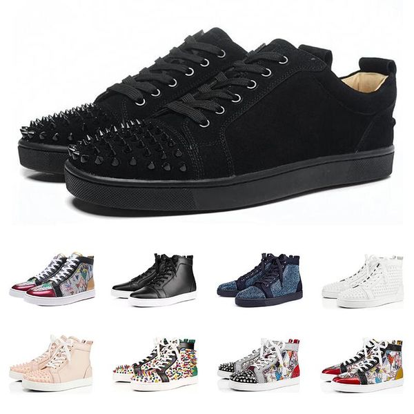 ace designer fashion red bottoms shoes studded spikes flat sneakers for men women glitter lovers genuine leather casual rivet sneaker c04, Black
ace designer fashion red bottoms shoes studded spikes flat sneakers for men women glitter lovers genuine leather casual rivet sneaker c04, Black