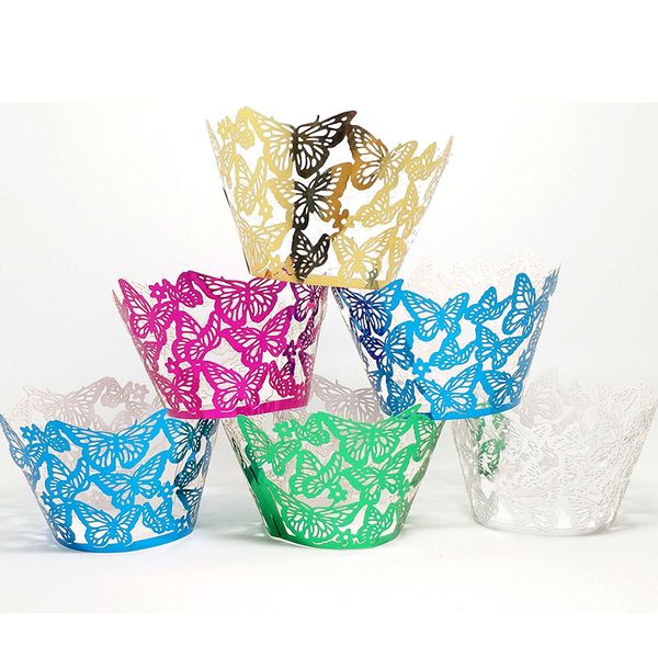 50pcs / butterfly openwork lace laser cutting cake packaging pads baking cup family wedding birthday party decoration
50pcs / butterfly openwork lace laser cutting cake packaging pads baking cup family wedding birthday party decoration