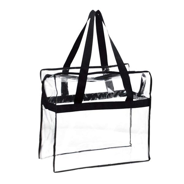 tote bag, sturdy pvc construction zippered stadium security travel & gym clear bag, perfect for work, school, sports games, Blue;pink
tote bag, sturdy pvc construction zippered stadium security travel & gym clear bag, perfect for work, school, sports games, Blue;pink