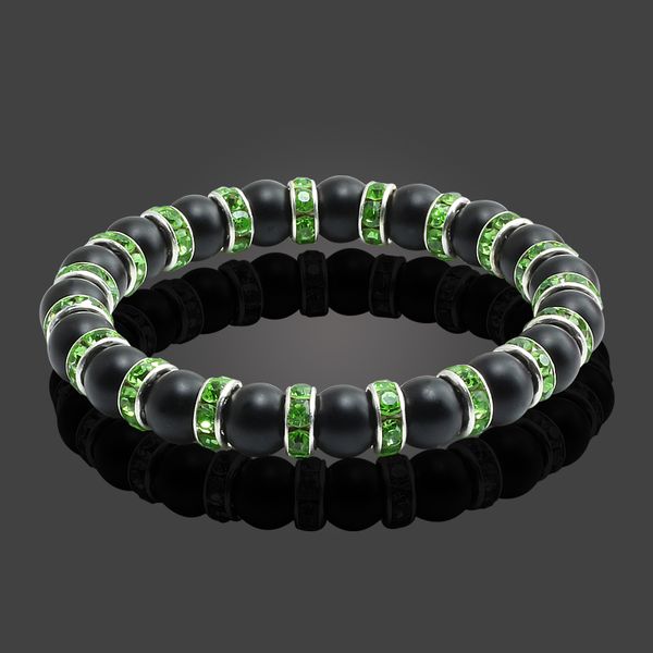 new colorful rhinestones men bracelets grass green orange matte elasticity bracelet charms women balanced yoga jewelry bangles, Black
new colorful rhinestones men bracelets grass green orange matte elasticity bracelet charms women balanced yoga jewelry bangles, Black