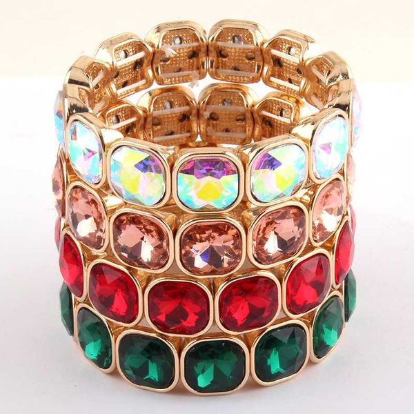 rh new fashion women armbander summer multicolor crystal bracelets for women jewelry gift, Black
rh new fashion women armbander summer multicolor crystal bracelets for women jewelry gift, Black
